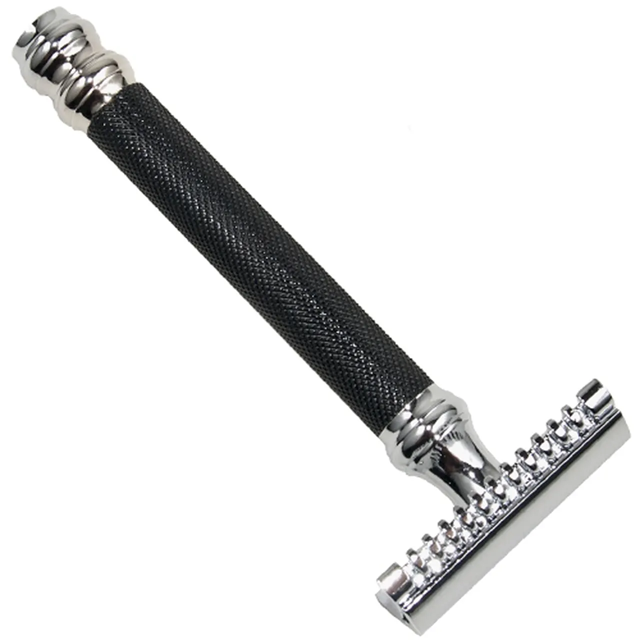 Parker - 26C Open Comb Black Handle Safety Razor