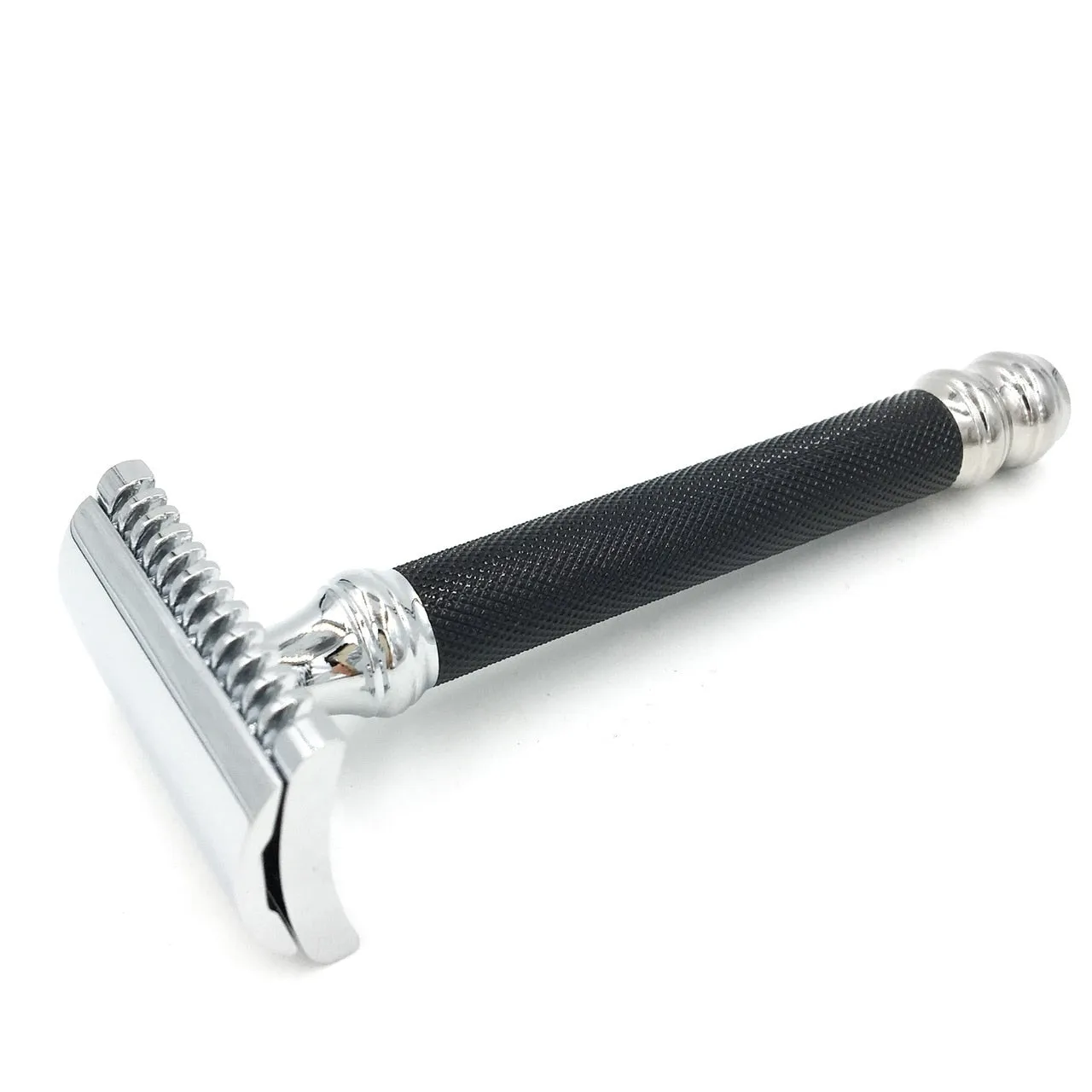 Parker - 26C Open Comb Black Handle Safety Razor