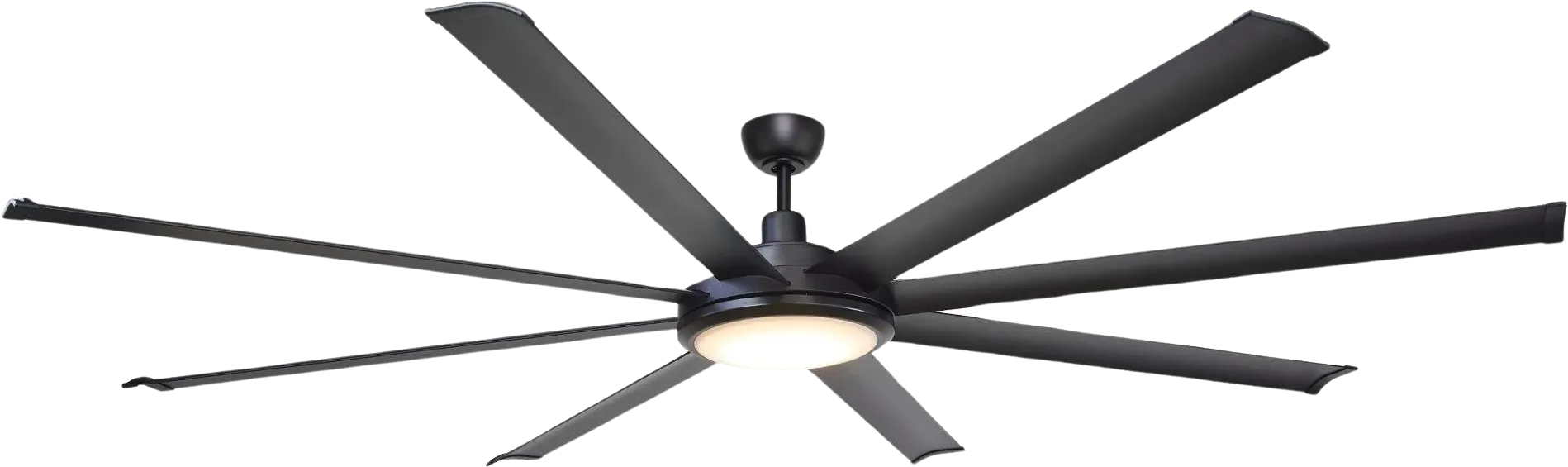 Parrot Uncle 75" Industrial Ceiling Fan with Lighting and Remote Control New