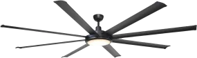 Parrot Uncle 75" Industrial Ceiling Fan with Lighting and Remote Control New