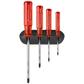 PB Swiss Tools PB 242.CBB Classic Screwdriver Set, Phillips, 4 pcs w/ Wall Mount