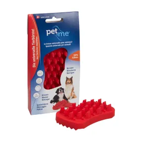 Pet Me Firm Silicone Red Brush