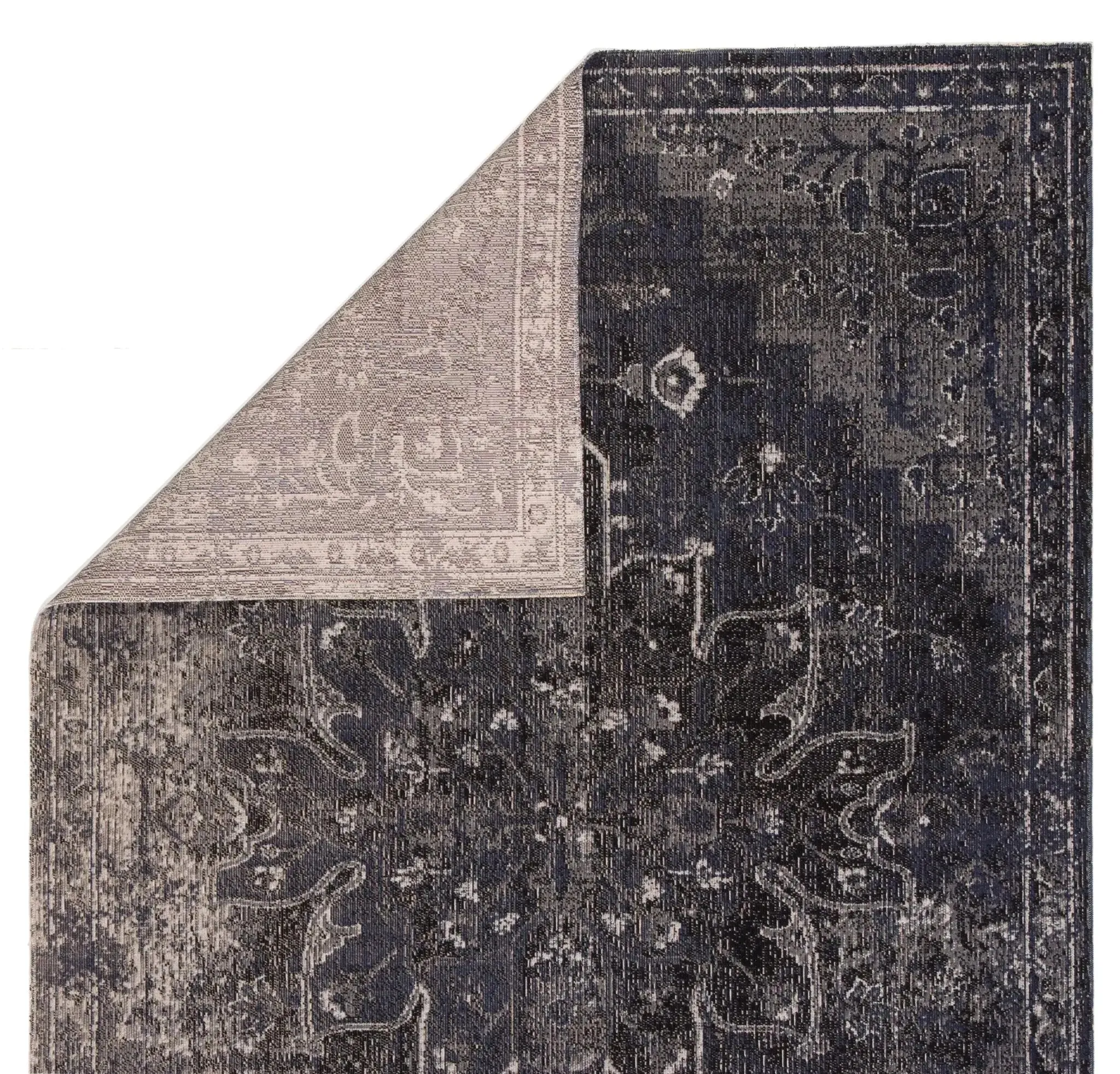 Polaris POL09 Blue/Black Rug