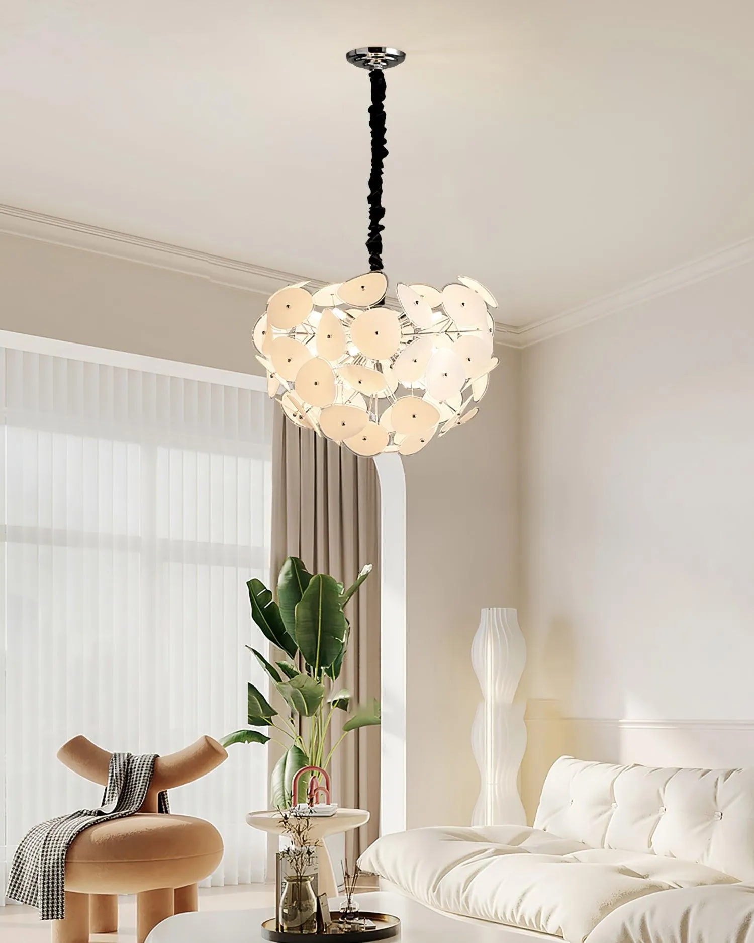 Poppy Glass Chandelier