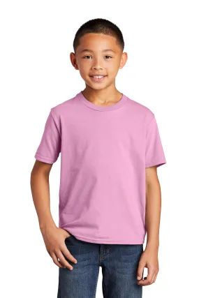 Port & Company Youth Fan Favorite Short Sleeve Crewneck T-Shirt - Candy Pink