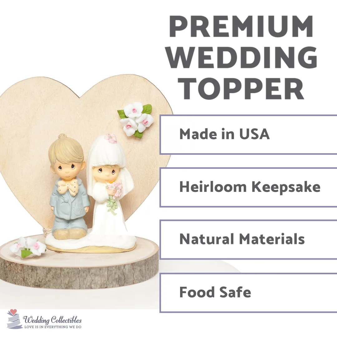 Precious Moments Rustic Wedding Cake Topper