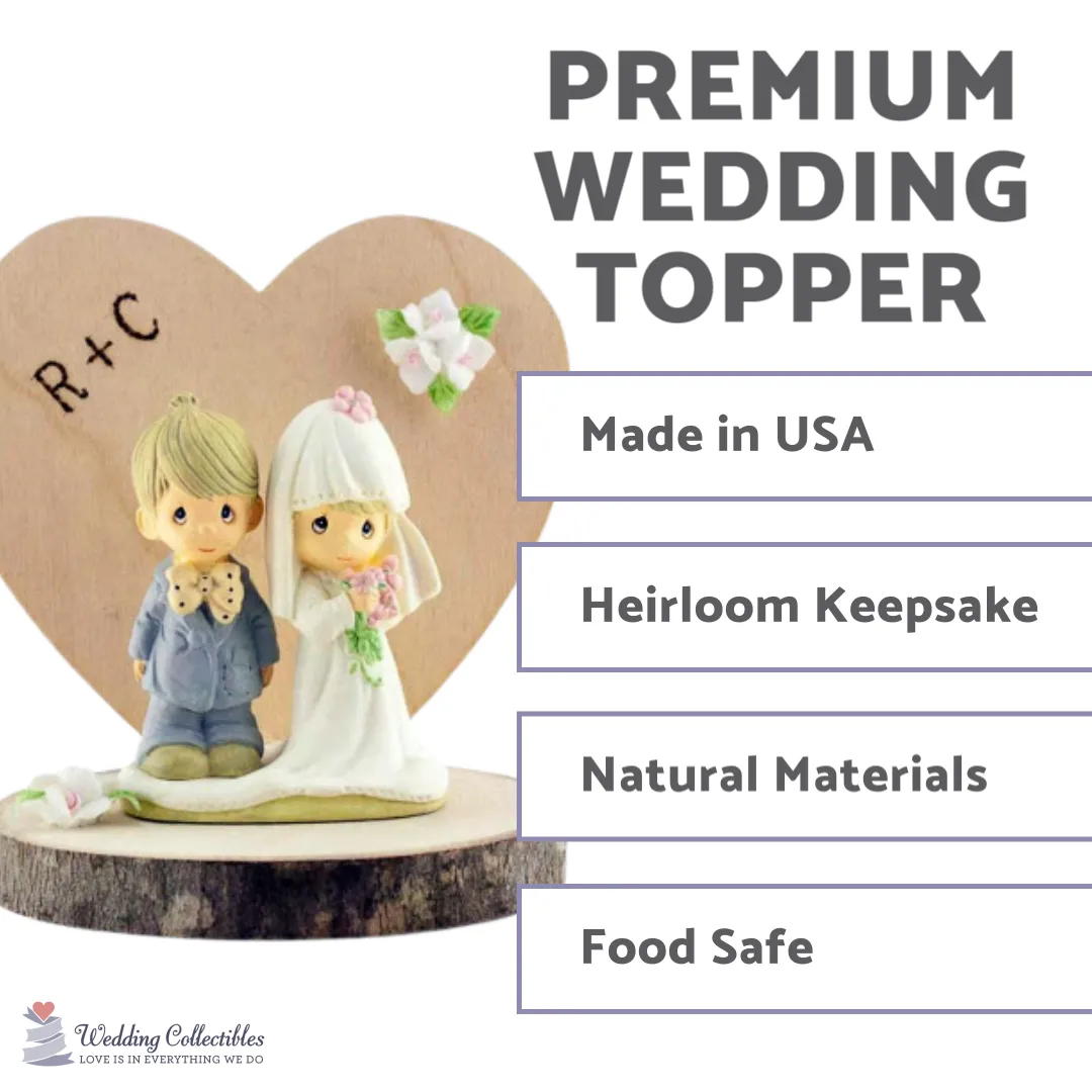 Precious Moments Rustic Wedding Cake Topper