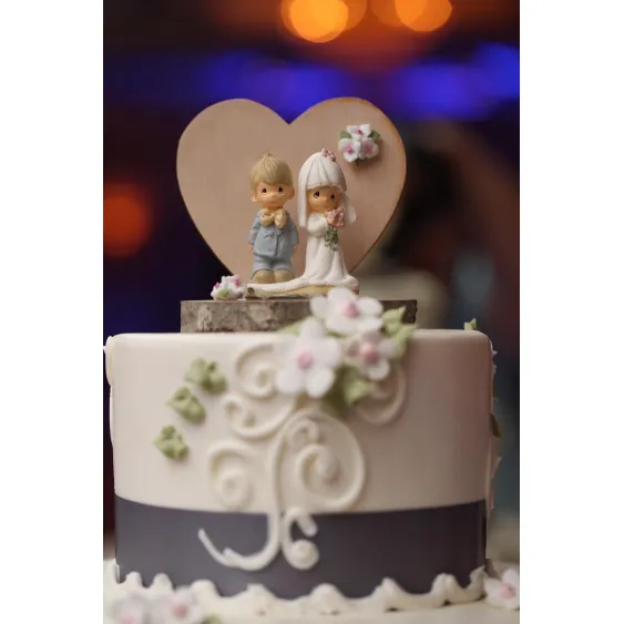 Precious Moments Rustic Wedding Cake Topper