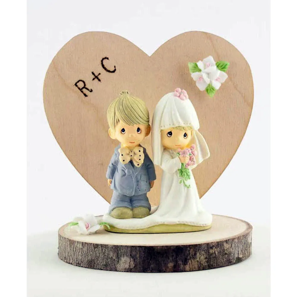 Precious Moments Rustic Wedding Cake Topper