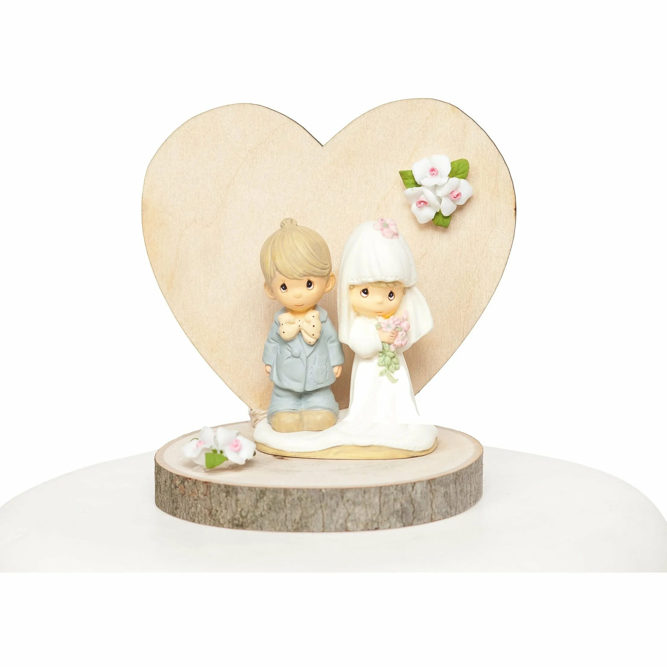 Precious Moments Rustic Wedding Cake Topper