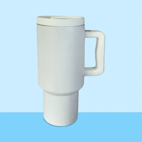 Premium Giant Travel Mug - Jasmine White