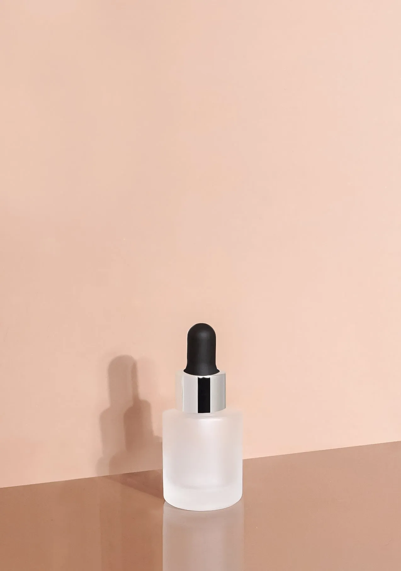 Princi Glass Bottle | Frost | Black Rubber Dropper