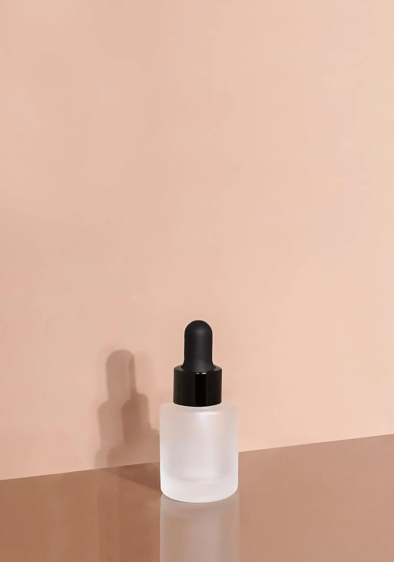 Princi Glass Bottle | Frost | Black Rubber Dropper