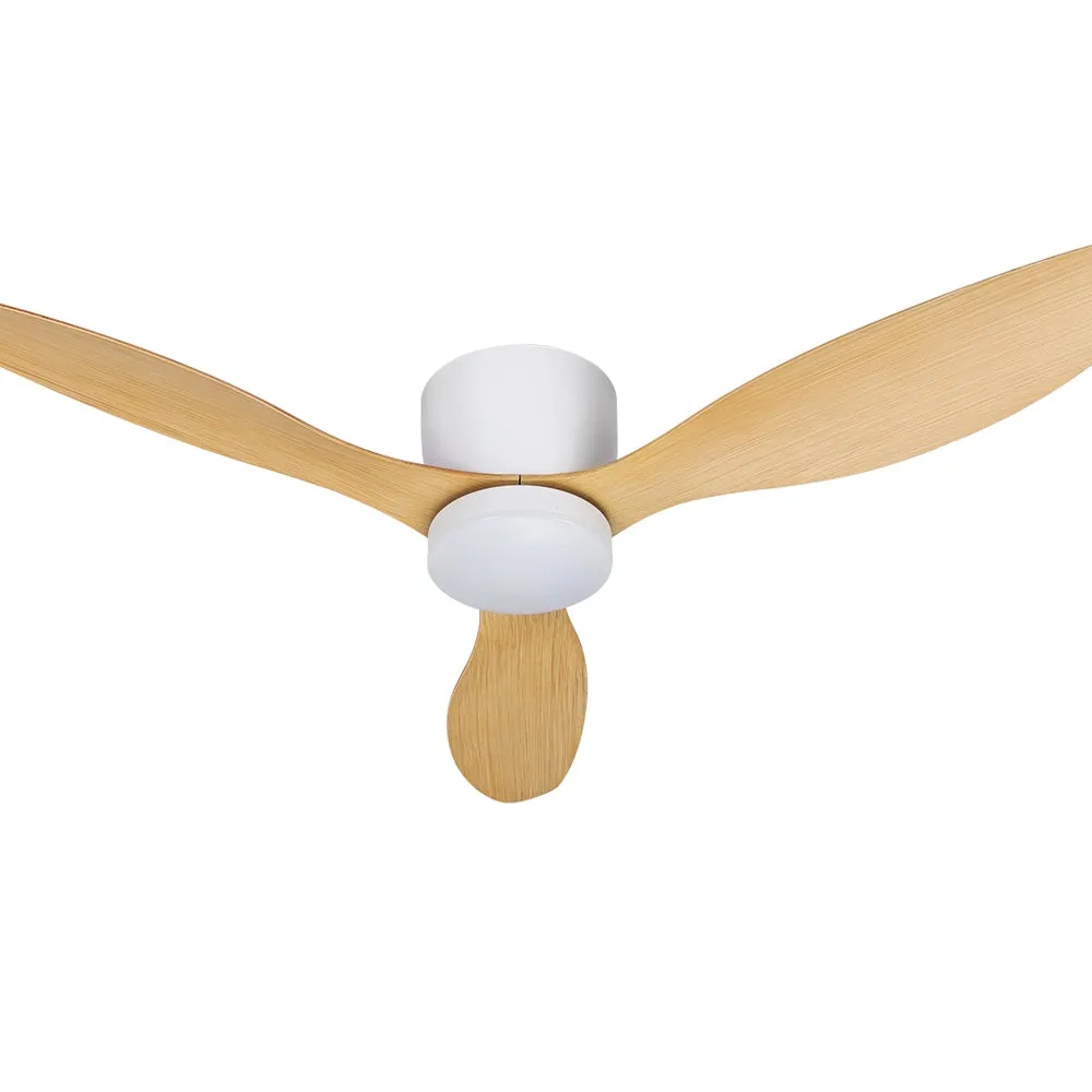 Quiet 52'' Ceiling Fan w/LED Light & Remote Control - Devanti