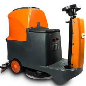 RT70 Ride-On Floor Scrubber, 48000 Sqft/H Efficiency, 18.5 Gal Tanks, 31-inch Squeegee Width