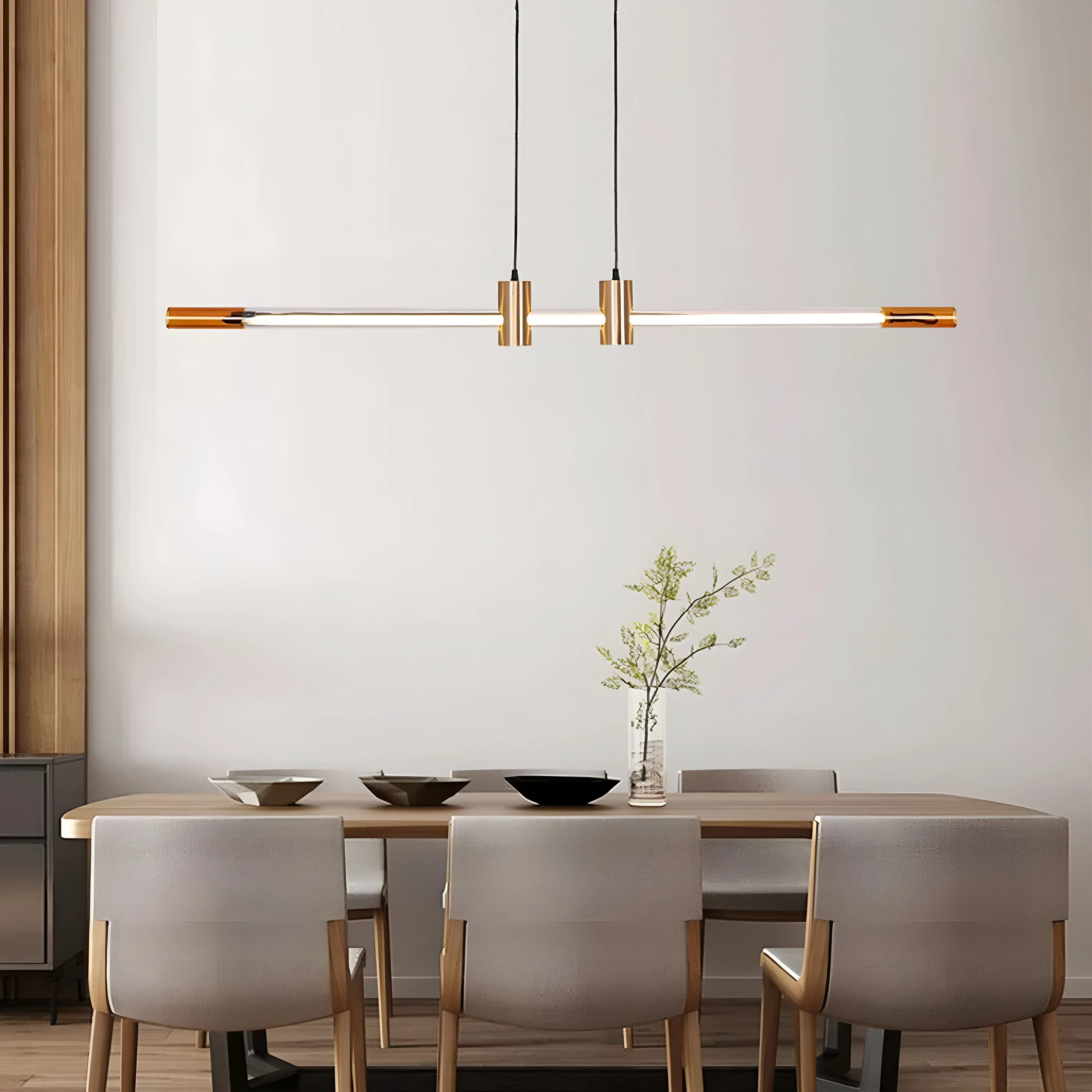 Rüti | Minimalistic Stylish Gold Copper Chandelier