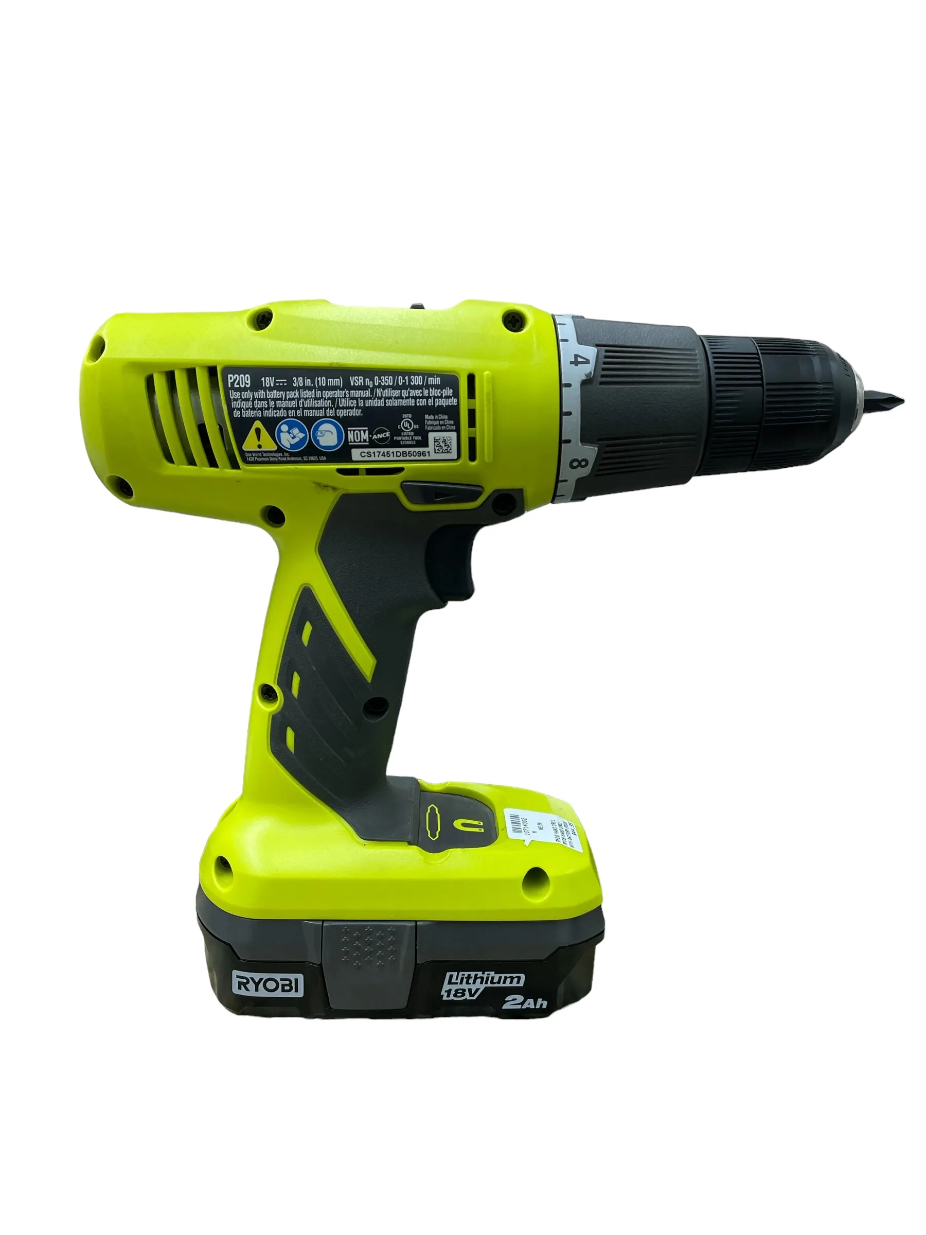 Ryobi P209 18v Drill/Driver