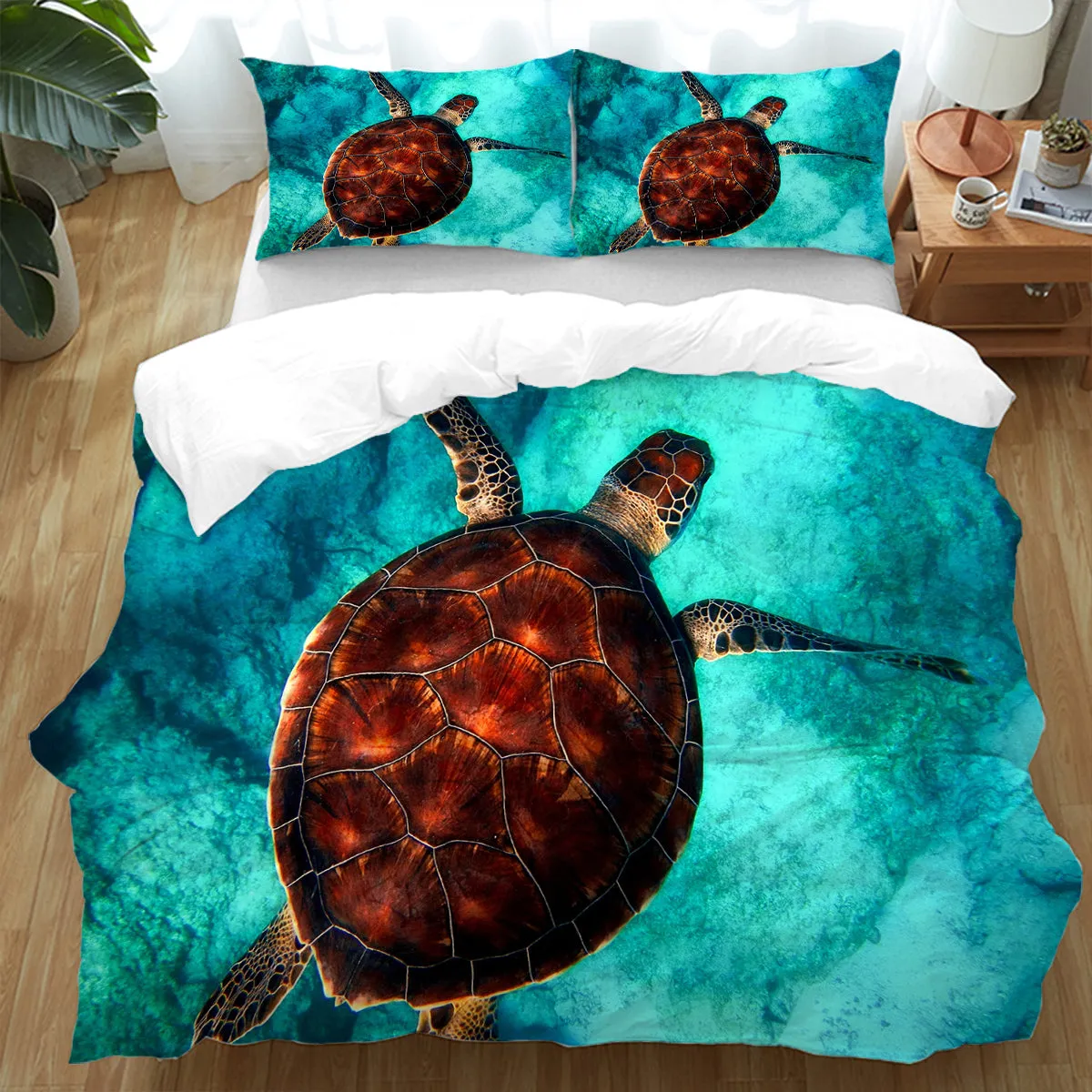 Sea Turtle Vibes  Duvet Cover Set