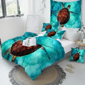 Sea Turtle Vibes  Duvet Cover Set