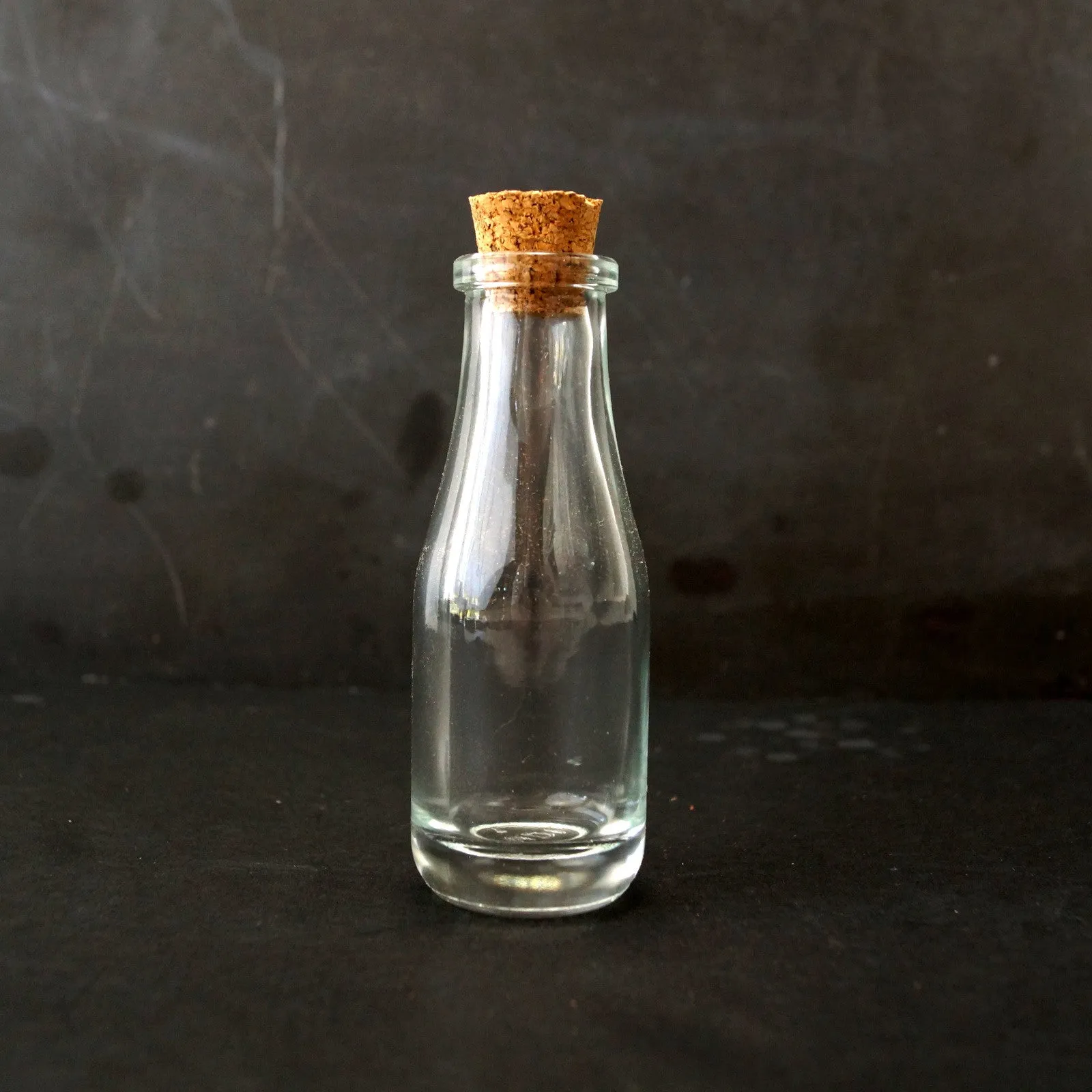 Small Glass Bottle with Cork (4" tall x 1.25" diameter), 40 ml capacity