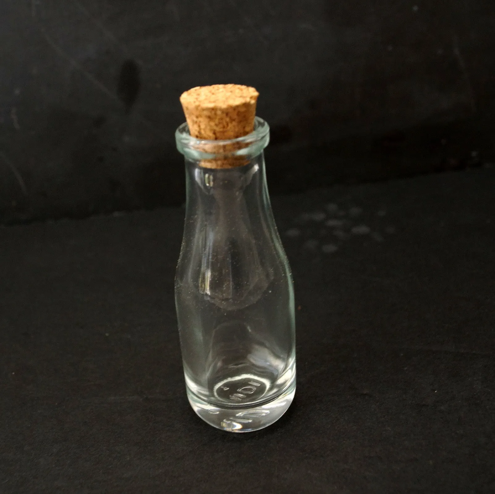 Small Glass Bottle with Cork (4" tall x 1.25" diameter), 40 ml capacity