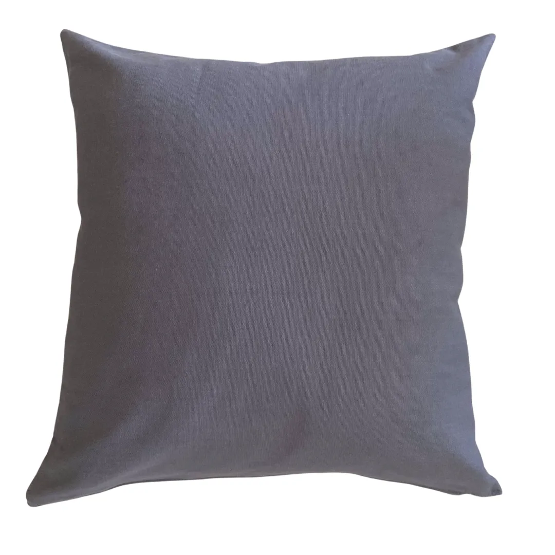 Smokey Gray Throw Pillow Cover | GRAY