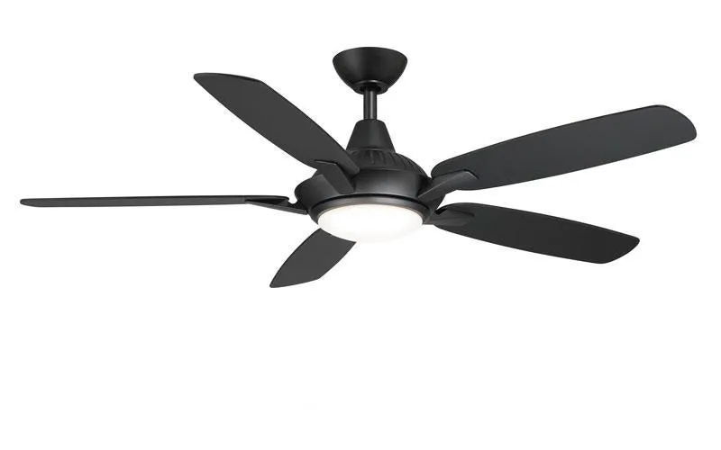 Solero Matte Black 52 inch ceiling fan