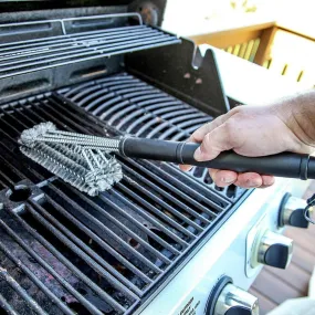 Stainless Steel BBQ Grill Grate Cleaning Brush