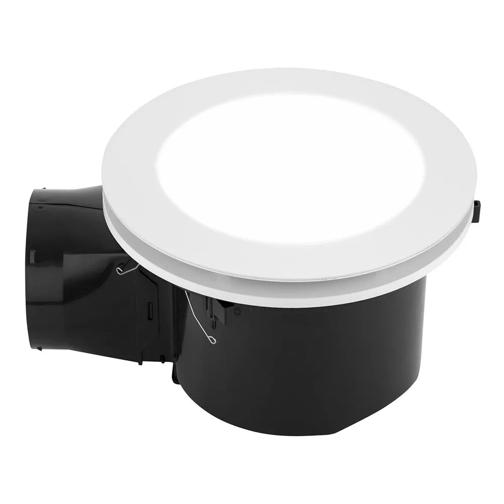 Steady DC 24/7 Exhaust Fan with CCT LED Light in White