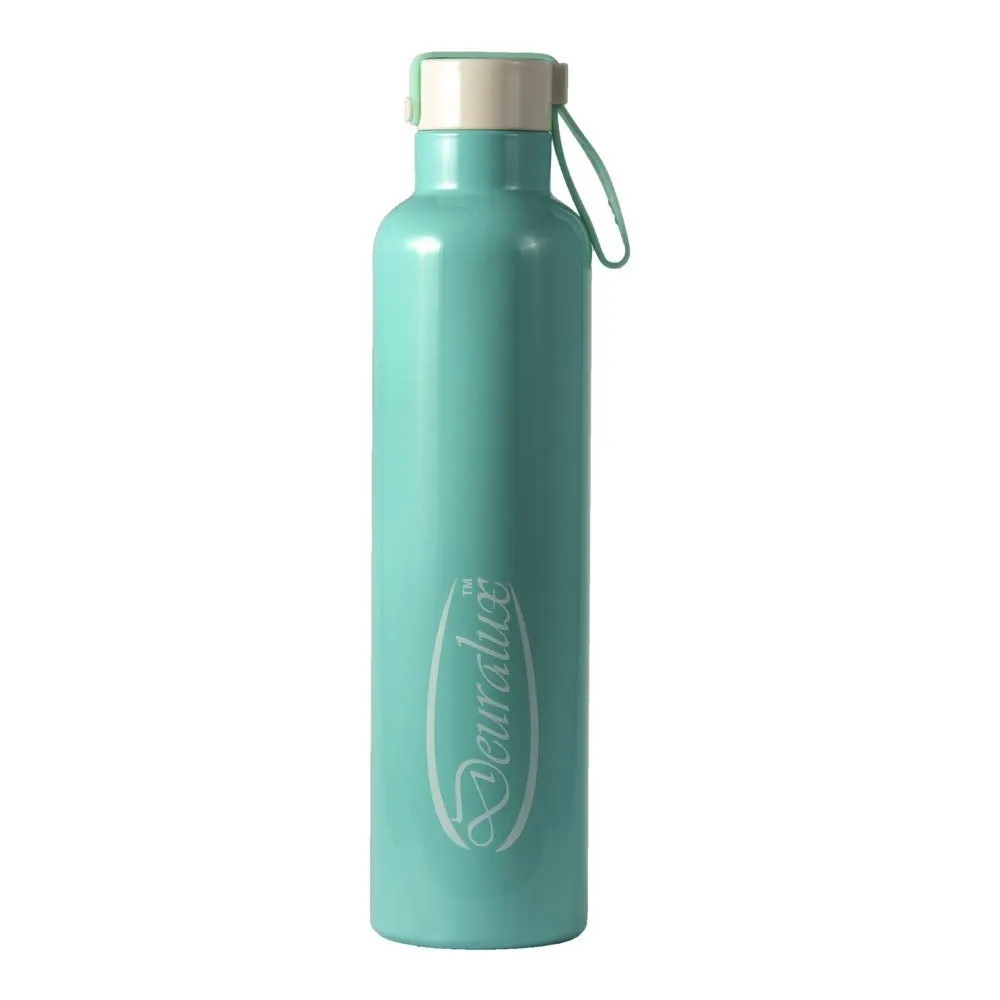 Stemorbit Deuralux DHOOM 1000, Premium Steel Vacuum Flask, Thermos Bottle 1 Litre (1000 ML) (24 Hours Cold-24 Hours Hot) Sea Green