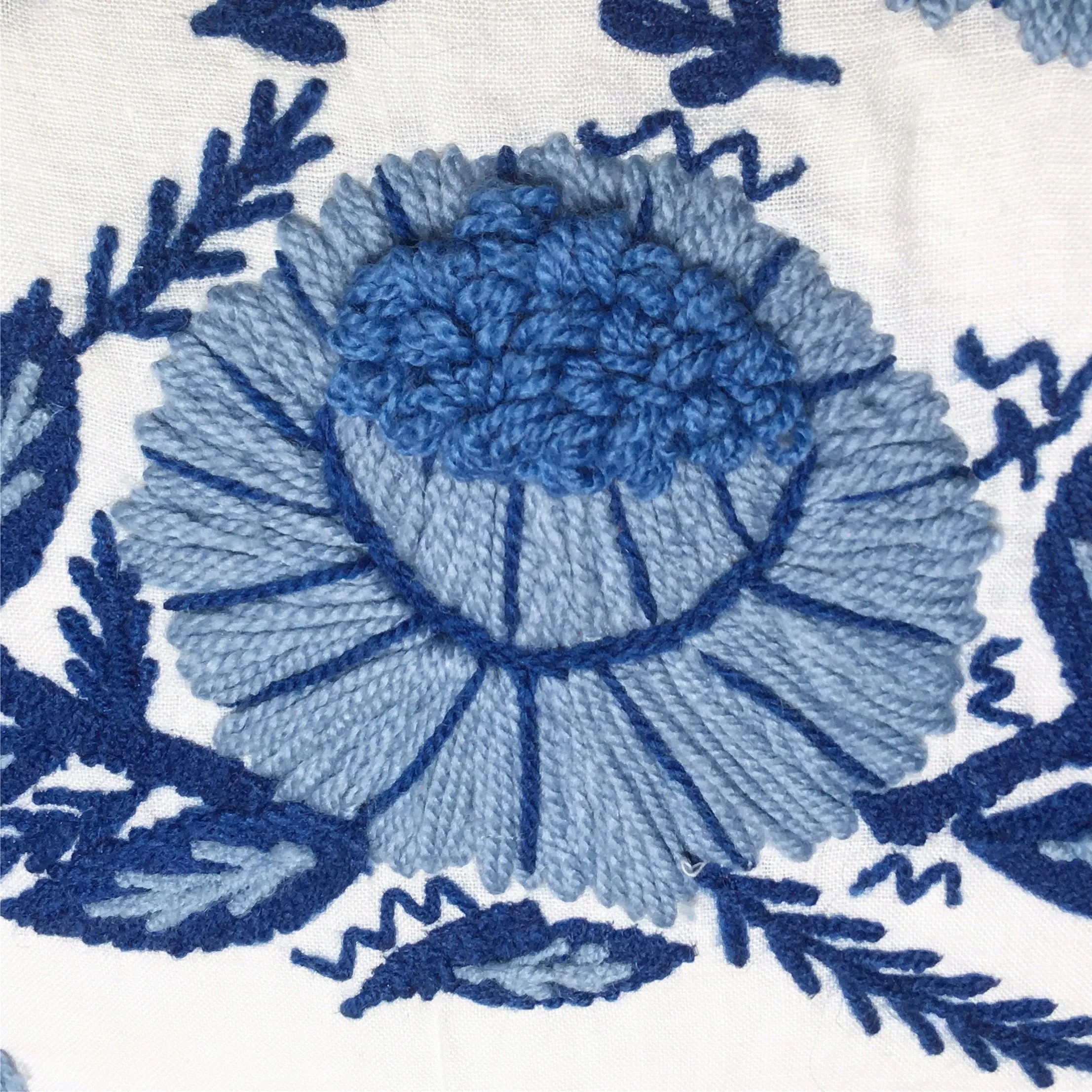 Swedish wool pillow cover / Schumacher pillow cover / Blue and White Pillow cover / Swedish Country Decor