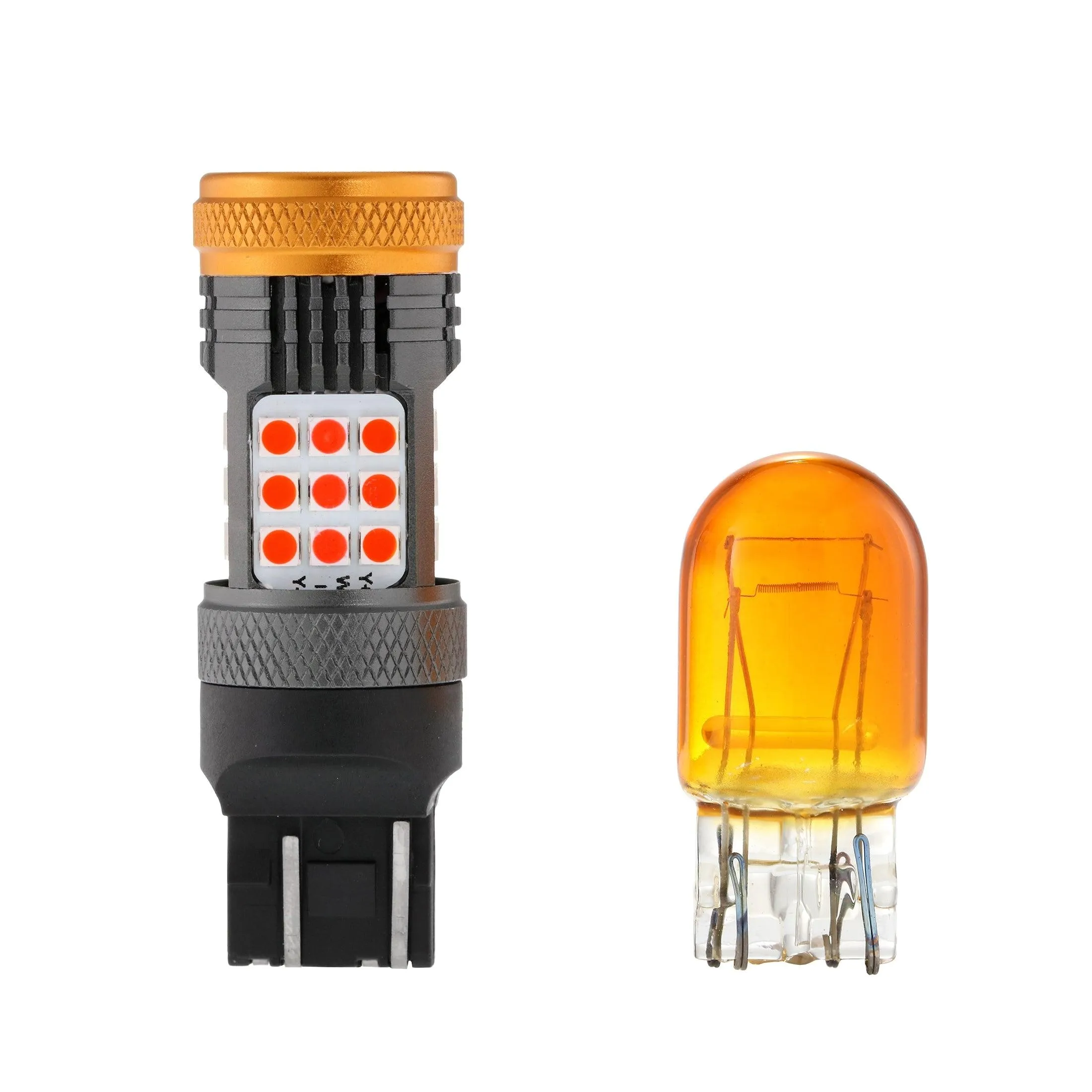 T20 7443 7440 LED Brake/Tail Light Bulbs 56W 600% High Brightness CAN-Bus Error Free Red B21 Series | 2 Bulbs