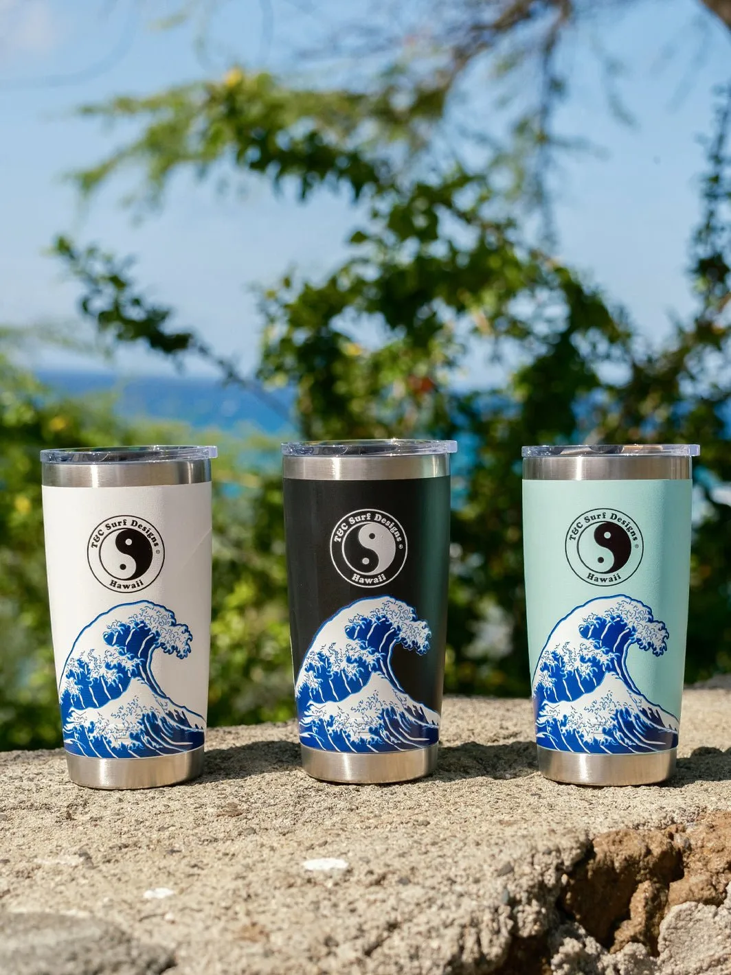 T&C Surf 20 oz Brush Hokusai Tumbler Yeti