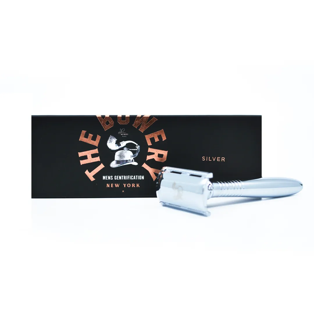 The Bowery Double Edge Razor Silver