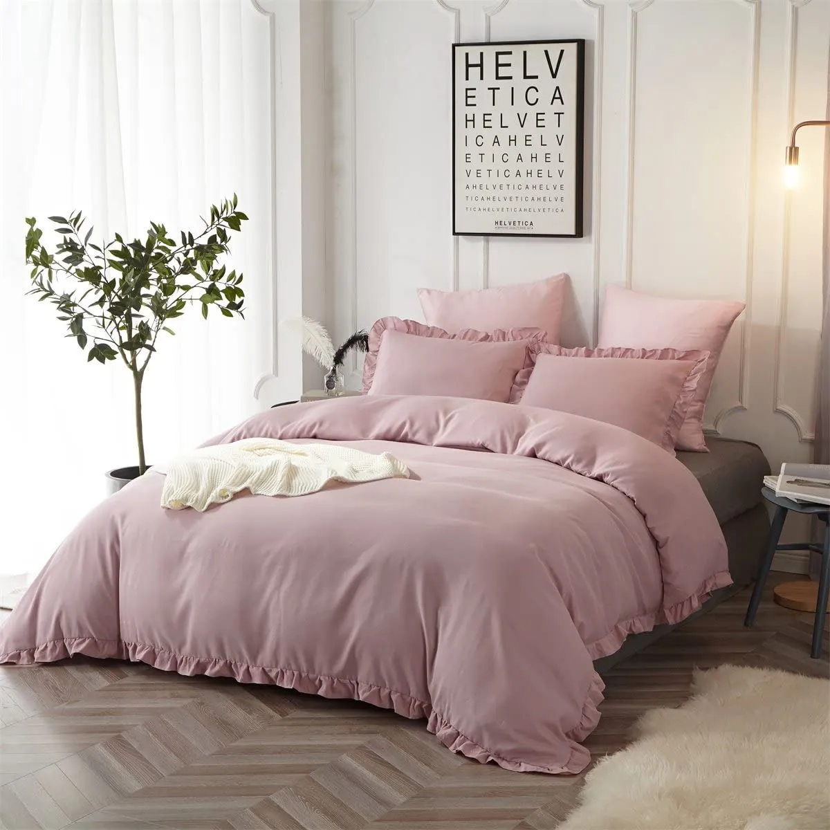 The Ruffled Blush Bed Set