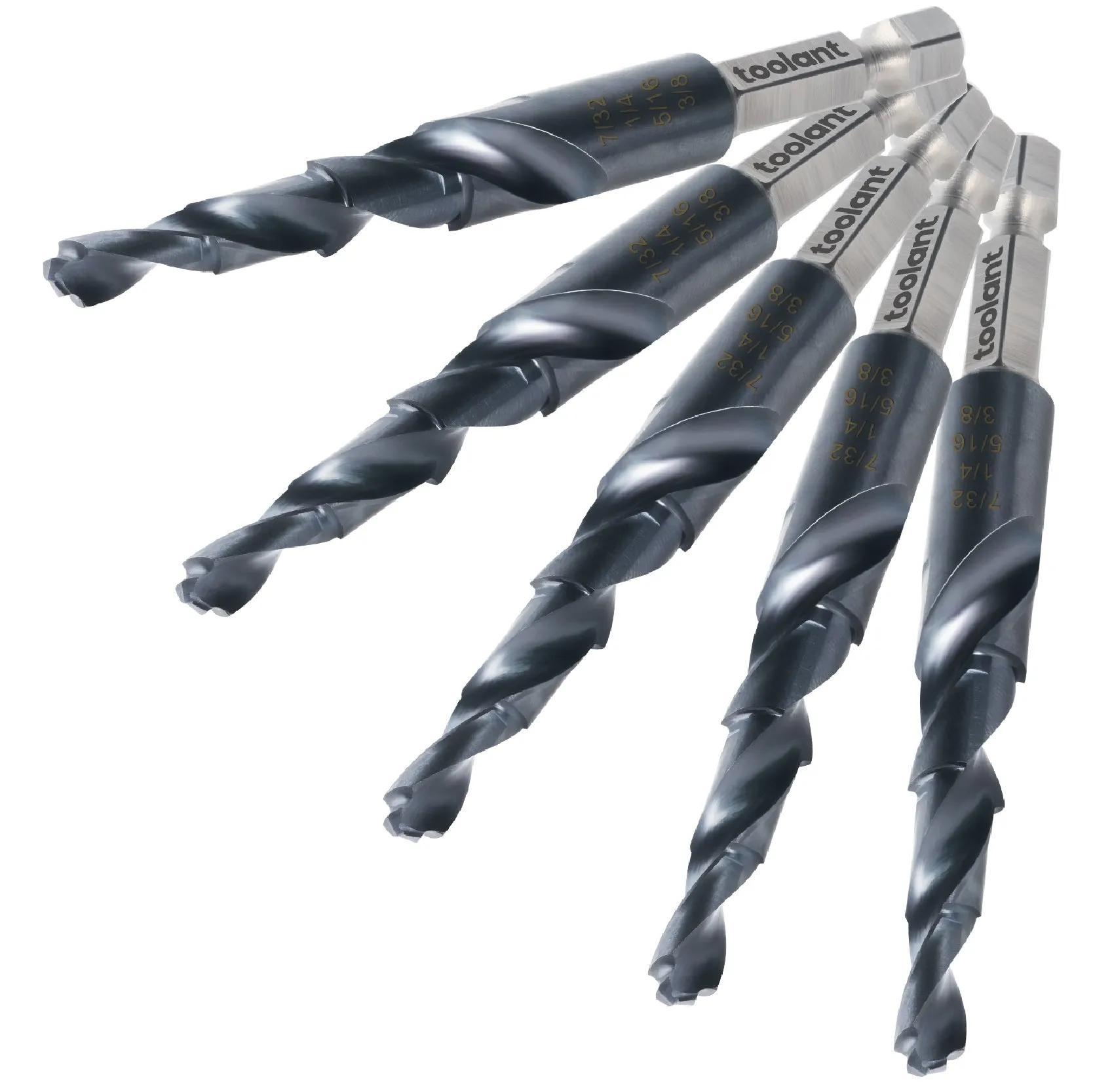 TiAlN Coated Hex Shank Cobalt HSS Four-stage Drill Bits