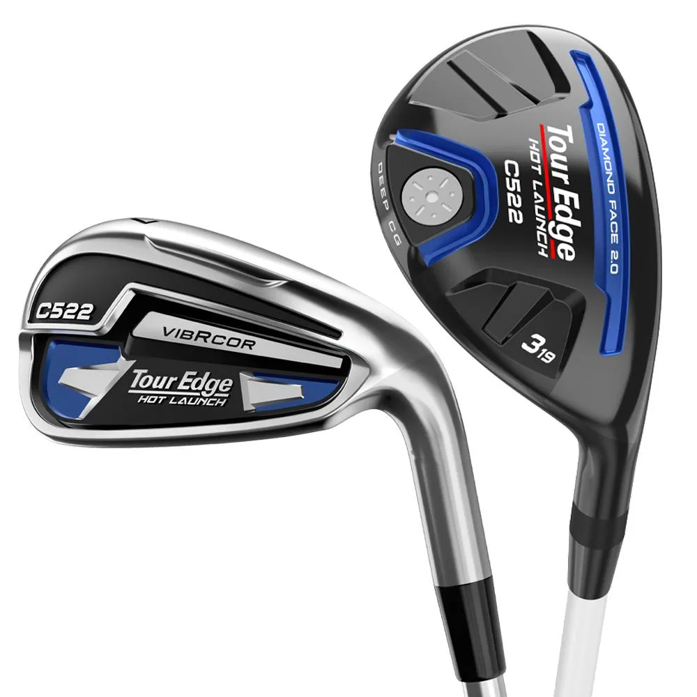 Tour Edge Hot Launch C522 Combo Iron Set Steel Shaft (7-Piece)