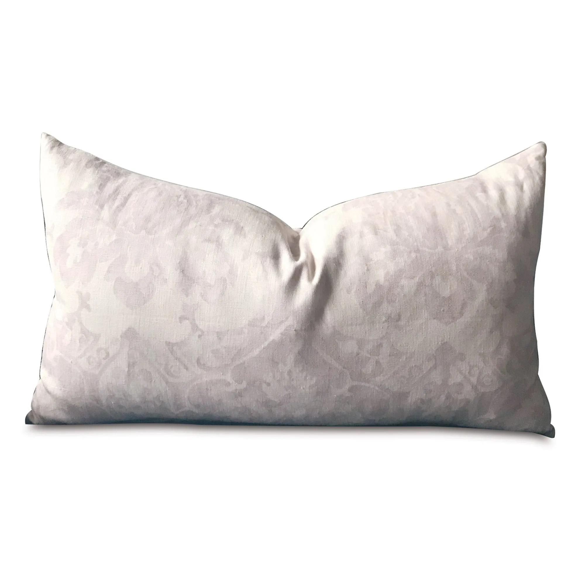 Venetian Watercolor Damask Lumbar Pillow Cover 15x26