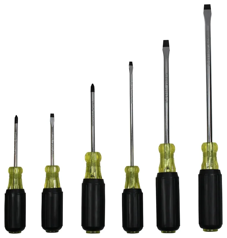 Vulcan SD-SET-PVC Screwdriver, 6-Piece, Yellow (Handle) :SET: QUANTITY: 1