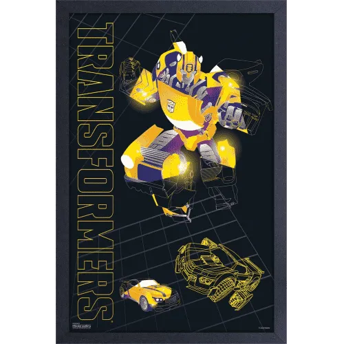 Wall Art Transformers Bumblebee V2 12" x 18" Framed Poster Print