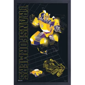 Wall Art Transformers Bumblebee V2 12" x 18" Framed Poster Print