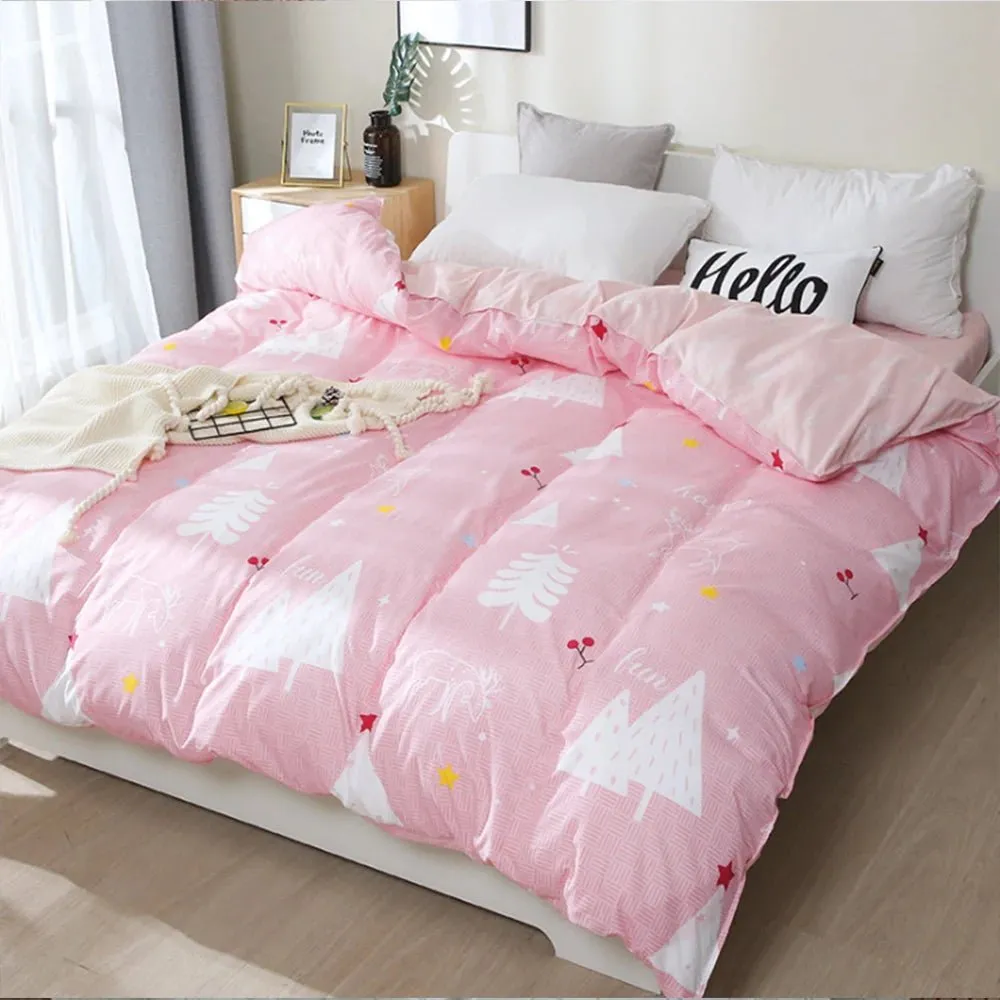 Washed Cotton 4 Piece Bedding Set