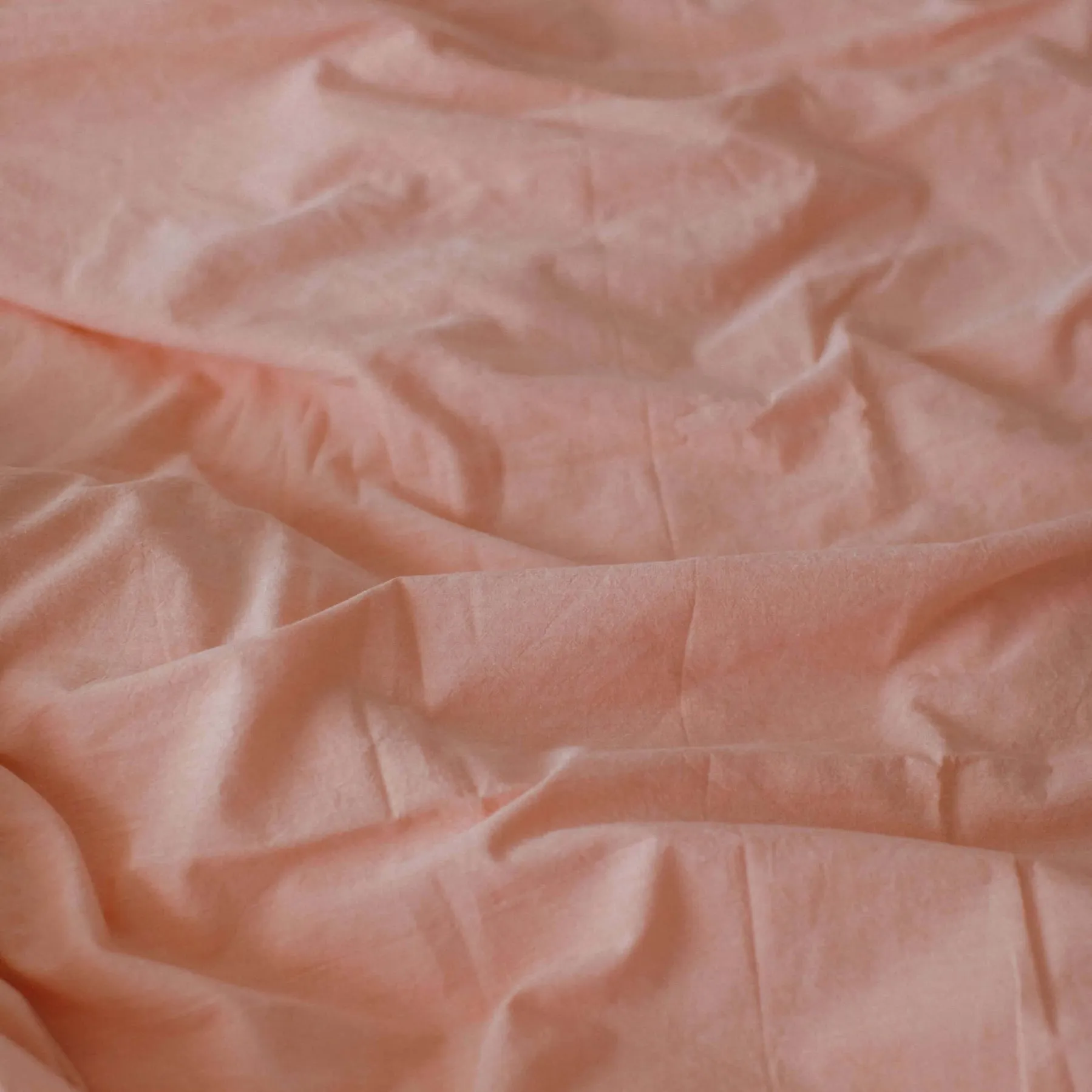 Washed Cotton Bedding Set Pastel Pink