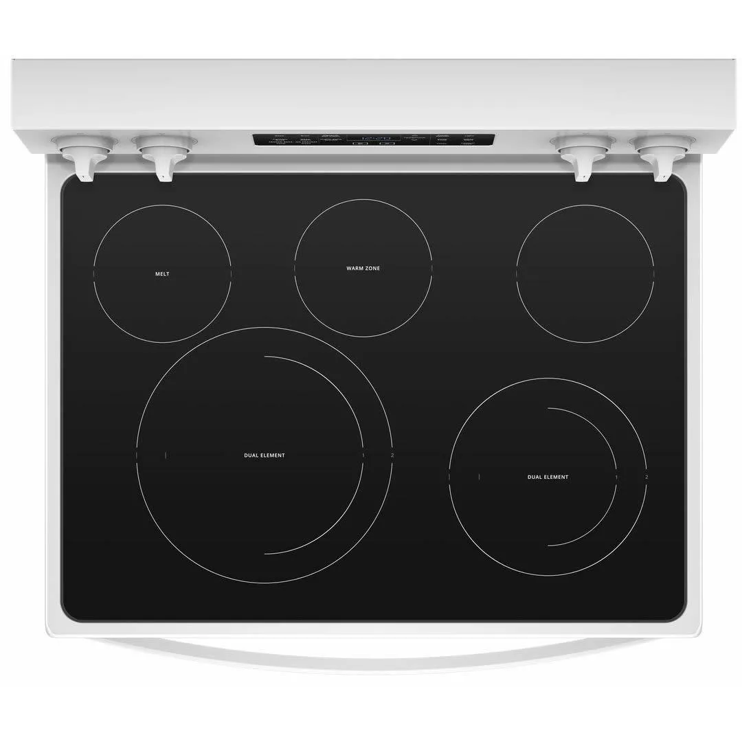 Whirlpool 30-inch Freestanding Electric Range with Frozen Bake™ Technology YWFE775H0HW