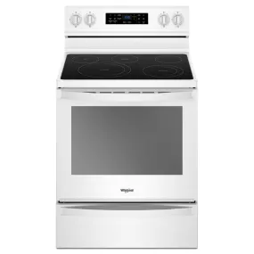 Whirlpool 30-inch Freestanding Electric Range with Frozen Bake™ Technology YWFE775H0HW