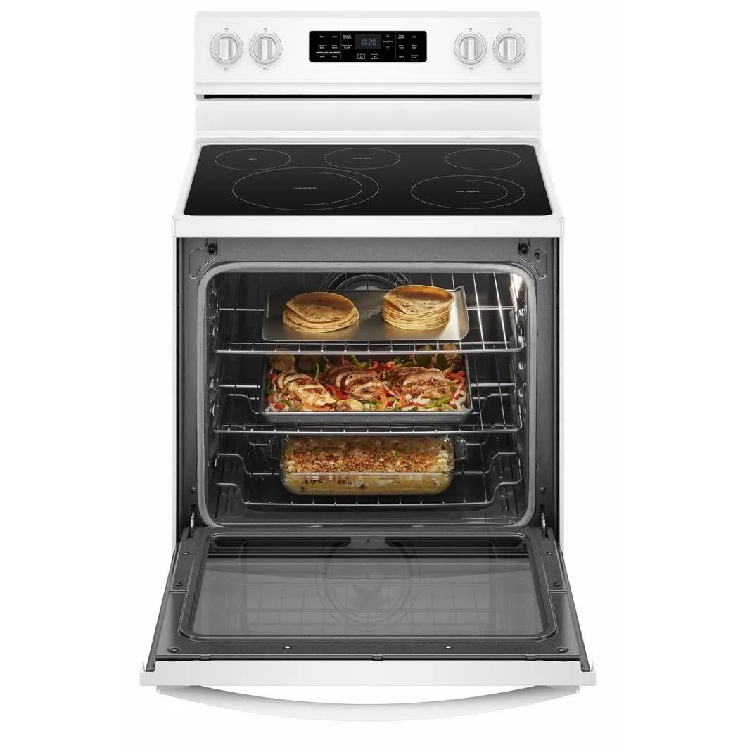 Whirlpool 30-inch Freestanding Electric Range with Frozen Bake™ Technology YWFE775H0HW