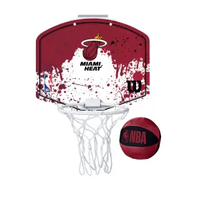 Wilson NBA Team Mini Basketball Hoop Miami Heat