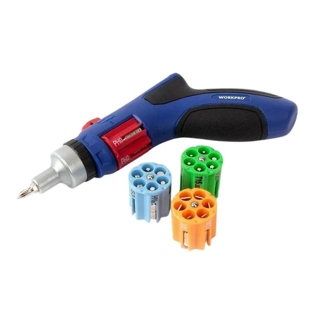 WORKPRO 24 In 1 Grip Style Screwdriver Set Auto-Loading Ratchet Screwdriver Phillips Torx Hex W021176