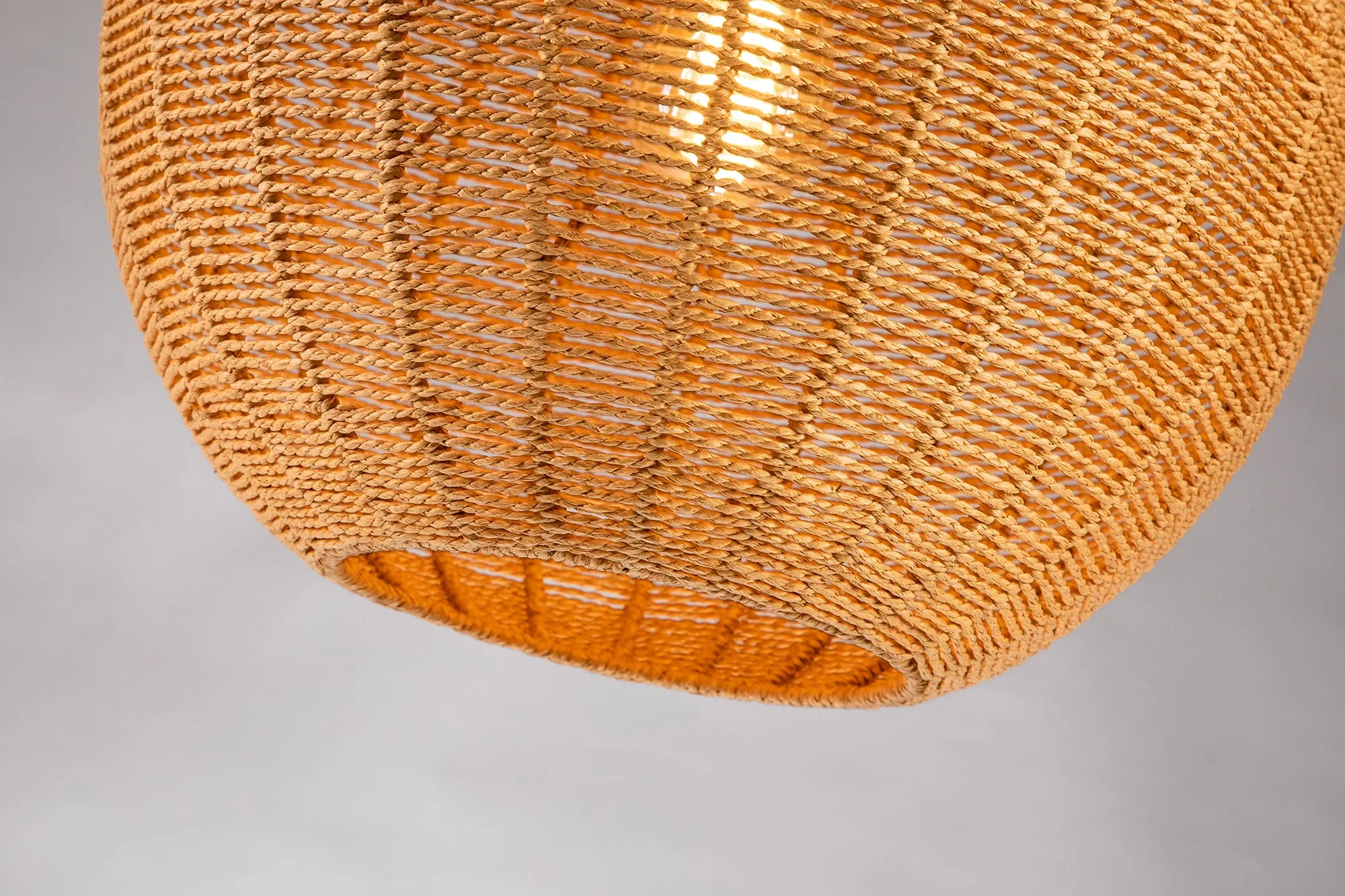 Woven Globe Shape Pendant Light