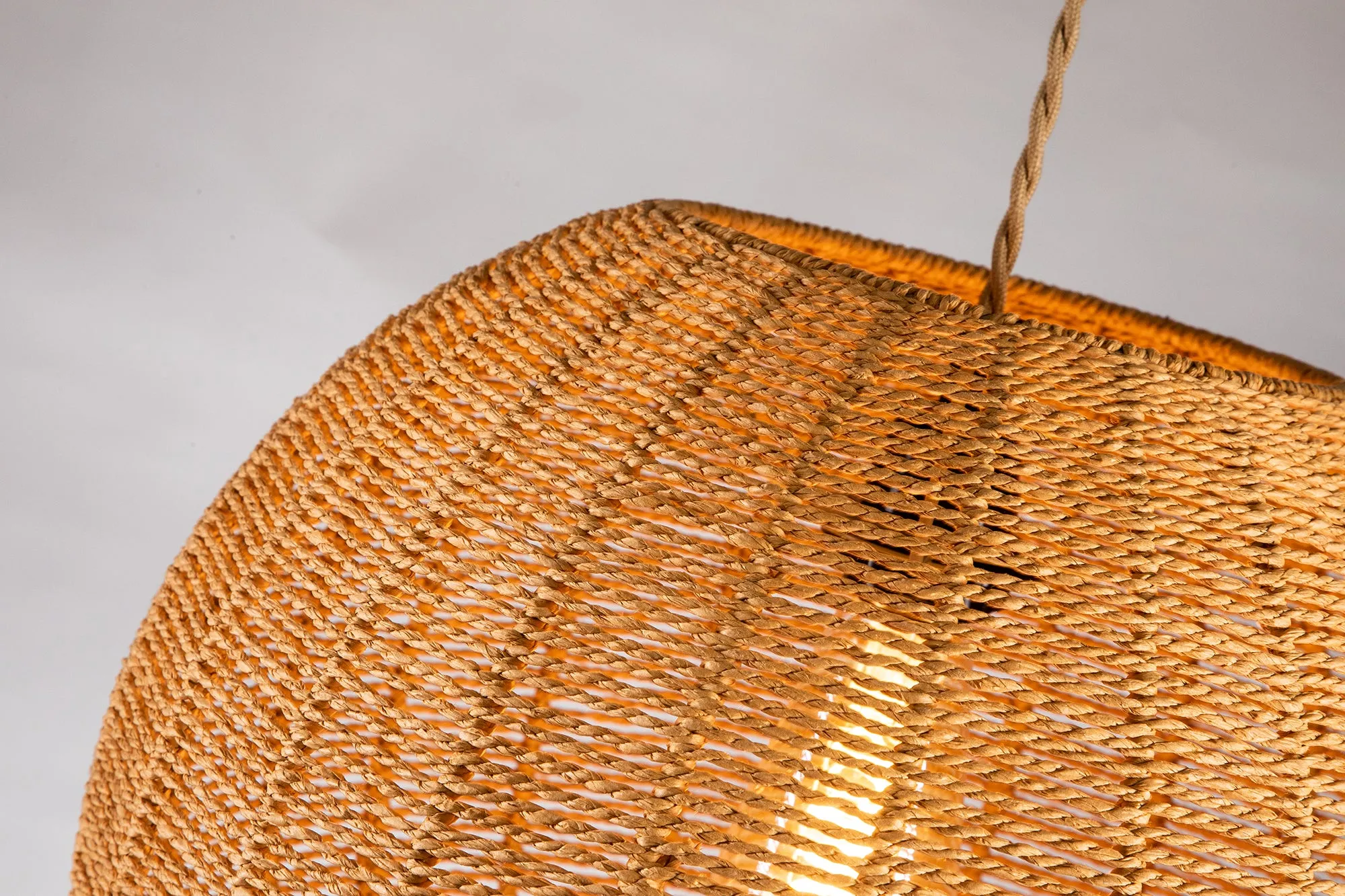 Woven Globe Shape Pendant Light